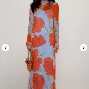 Never fully dressed aria poppy maxi dress